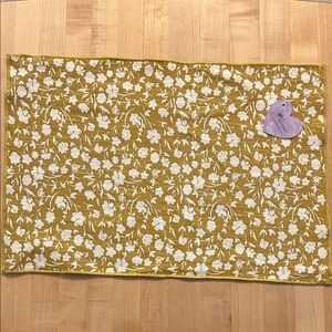 Blanc Mariclo’ Mustard/White Floral Pattern Placemats x4